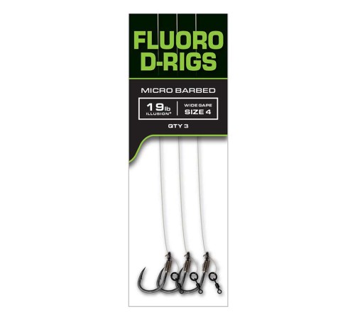 Готовые поводки FOX Carp Ready Rigs - Fluoro D-Rig (x3)