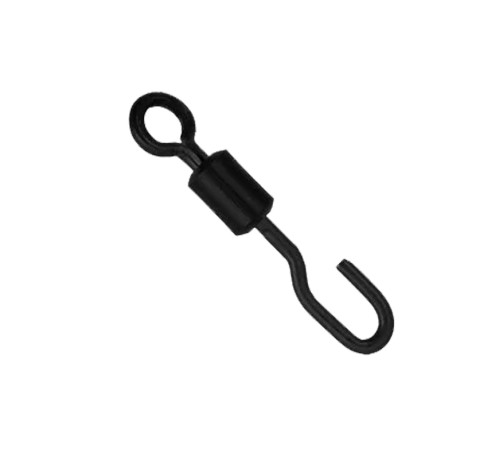 Вертлюг с кольцом и быстросъемом Gardner Covert QC Hook Swivels size 12