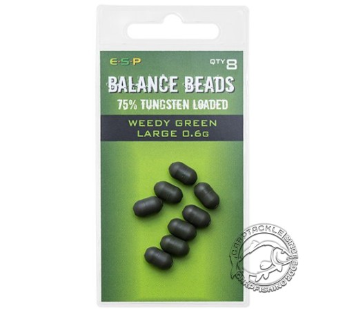 Бусины утяжеленные E-S-P Tungsten Loaded Balance Beads Large 0,6g