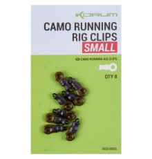 Кольцо с застежкой KORUM Camo Running Rig Clips Small