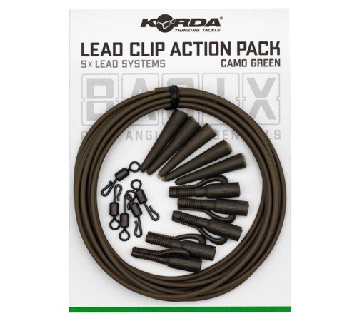 Набор Korda Basix Lead Clip Action Pack Camo green