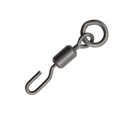 Вертлюг с кольцом и быстросъемом Korda PTFE Spinner Ring Swivels №11