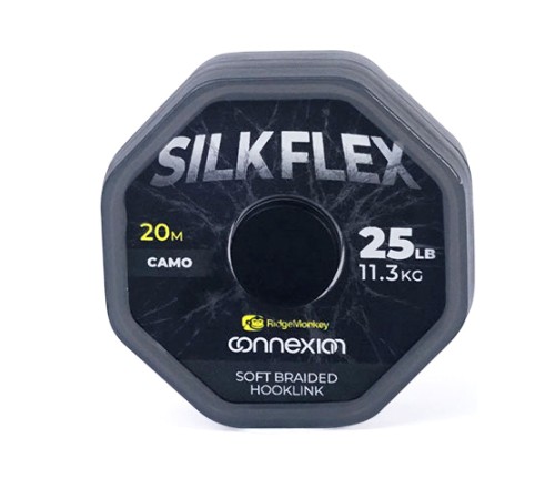 Поводковый материал Ridge Monkey Connexion SilkFlex Soft Braid 25lb