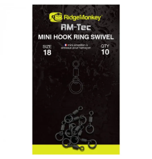 Вертлюг с кольцом RidgeMonkey RM-Tec Mini Hook Ring Swivel