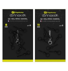 Вертлюг с кольцом и быстросъемом Ridge Monkey Connexion QC Heli Ring Swivel