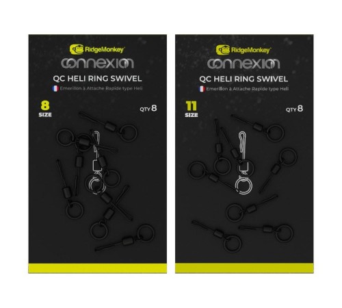 Вертлюг с кольцом и быстросъемом Ridge Monkey Connexion QC Heli Ring Swivel