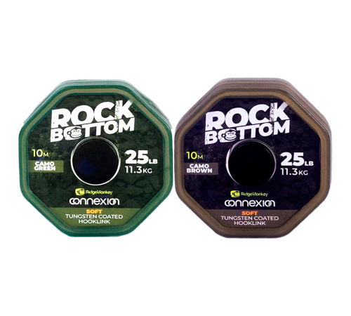 Поводковый материал с вольфрамовой оплеткой Ridge Monkey Rock Bottom Tungsten Coated Soft