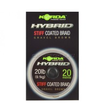 Поводковый материал Korda Hybrid Stiff Gravel Brown 20lb