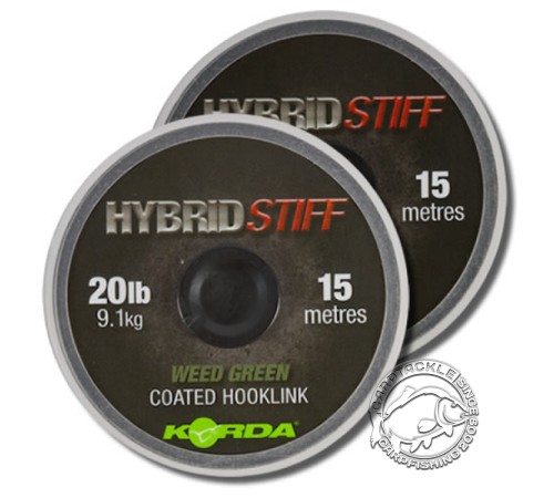 Поводковый материал Korda Hybrid Stiff Gravel Brown 20lb