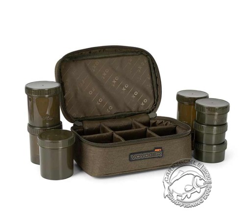 Сумка с банками для насадок Fox Voyager Hookbait Case