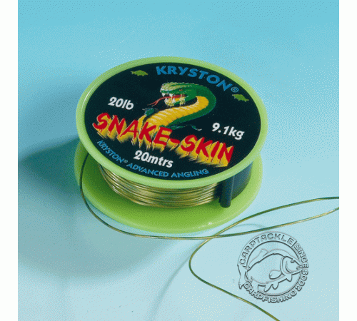Поводковый материал Kryston SNAKE-SKIN зеленый 12LB 20м