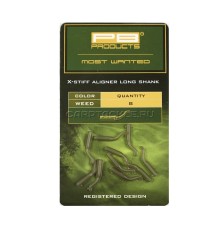 Изогнутая трубка для крючка PB Products Aligners Long Shank Weed 8pcs