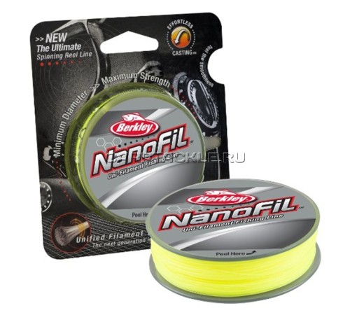 Шнур Berkley Nanofil Yellow 270m