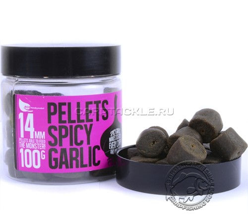 Насадочный пеллетс FFEM Hookbaits Pellets Spicy Garlic Halibut