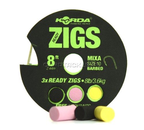 Набор готовых поводков для ловли на zig-rig Korda Ready Zigs