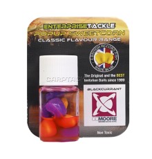 Искусственная плавающая насадка Enterprise Tackle Pop Up BLACKCURRANT-YELLOW/WHITE Черная смородина