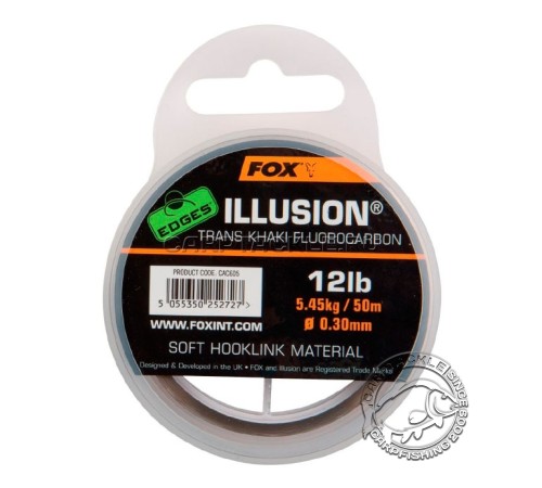 Флюорокарбоновый материал Fox EDGES Illusion Trans Khaki