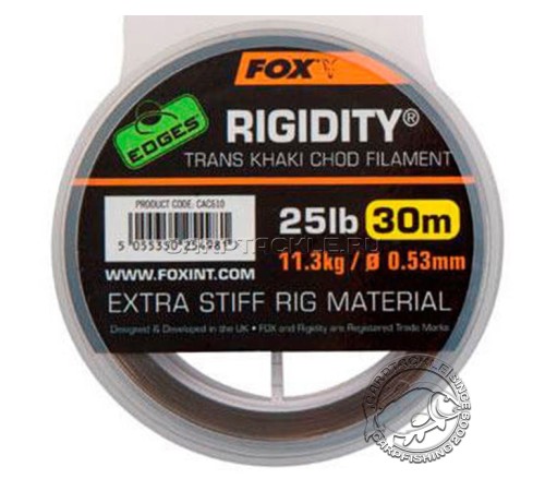 Поводковый материал Fox EDGES Rigidity Trans Khaki