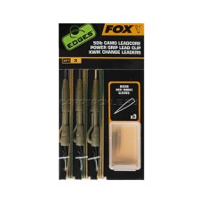 Набор готовых оснасток Fox Edges 50lb Camo Leadcore Power Grip Lead Clip Kwik Change Leaders