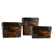 Ведро пластиковое с крышкой 5 литров FOX CAMO SQUARE BUCKETS 5L