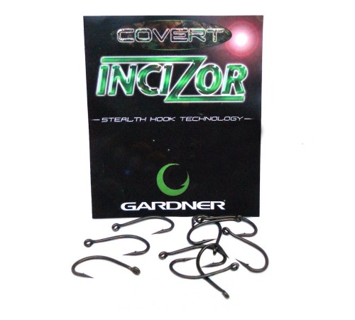 Крючки карповые размер №8 Gardner Covert Incizor