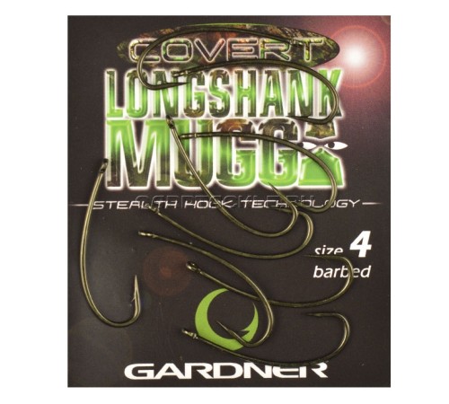 Крючки Gardner Covert Longshank Mugga