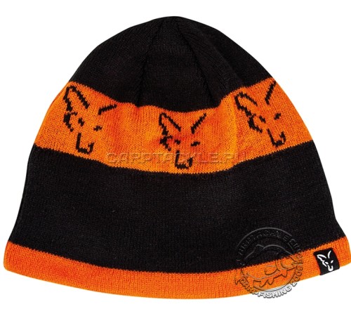 Шапка Fox Black & Orange Beanie