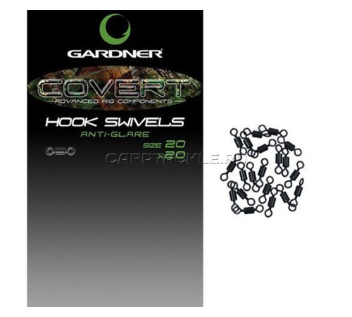 Вертлюг Gardner Covert Hook Swivels №20