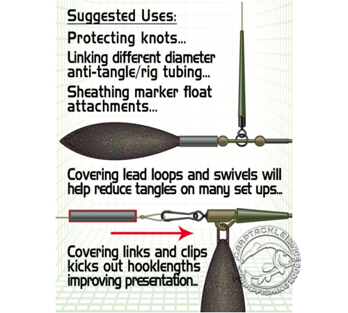 Трубки силиконовые 3,5mm Gardner COVERT SILICONE SLEEVES