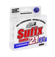 Леска флюорокарбон 0,28мм + кусачки Sufix Super 21 Fluorocarbon 150m