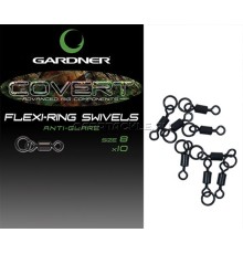 Вертлюг с кольцом Gardner Covert Flexi-Ring Swivels № 8