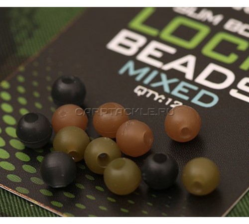Резиновые бусины Gardner Lock Beads Bore Mixed