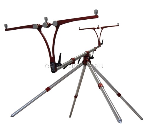 Род-под на три удилища Meccanica Vadese Technick 3 Rods Steel / Red