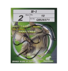 Крючки карповые черный никель размер №2 Hayabusa H-1