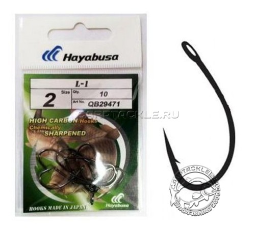 Крючки карповые черный никель Hayabusa L-1