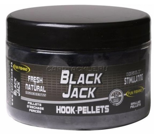 Пеллетс Fun Fishing Black Jack 15mm 300g насадочный