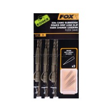 Набор готовых монтажей Fox Edges Submerge Camo Power Grip Lead Clip Kwik Change