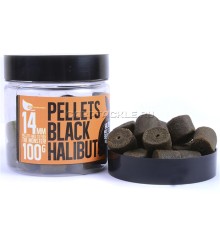 Насадочный пеллетс 14мм FFEM Hookbaits Pellets Black Halibut 14mm