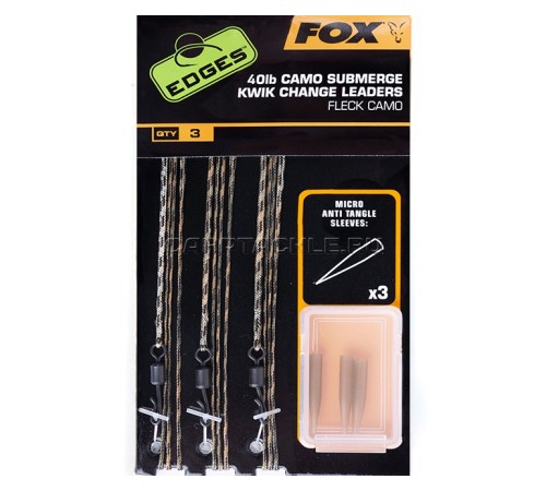 Набор готовых монтажей Fox Edges Submerge Camo Leader Kwik Change